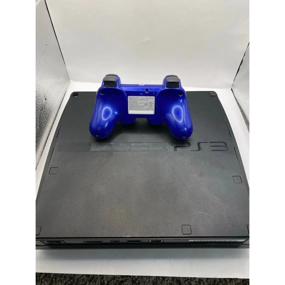 Sony PlayStation PS3 Slim Console CECH-3001A 160GB Controller Cords tested